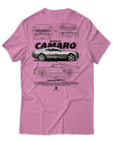 T-Shirt Unisex - Camaro SS - Color Thumbnail Ροζ