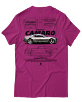 T-Shirt Unisex - Camaro SS - Color Thumbnail Φουξια