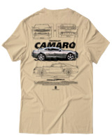 T-Shirt Unisex - Camaro SS - Color Thumbnail Μπεζ