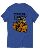 T-Shirt Αντρικό - Camel Trophy - Color Thumbnail Μπλε Ρουά