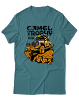 T-Shirt Αντρικό - Camel Trophy - Color Thumbnail Μπλε Πράσινο