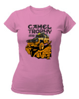 T-Shirt Στενή Γραμμή Γυναικείο - Camel Trophy - Color Thumbnail Ροζ