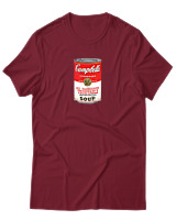 T-Shirt Αντρικό - Campbells - Color Thumbnail Σκούρο Κόκκινο