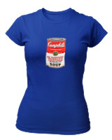 T-Shirt Στενή Γραμμή Γυναικείο - Campbells - Color Thumbnail Μπλε Ρουά
