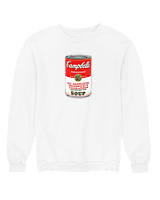 Φούτερ χωρίς κουκούλα Γυναικείο - Campbells - Color Thumbnail 'Ασπρο