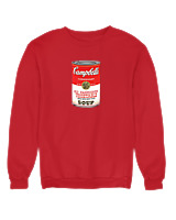 Φούτερ χωρίς κουκούλα Γυναικείο - Campbells - Color Thumbnail Κόκκινο