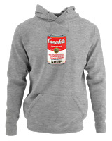 Φούτερ με κουκούλα Γυναικείο - Campbells - Color Thumbnail Γκρι Μελανζέ