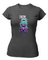 T-Shirt Στενή Γραμμή Γυναικείο - Capture The Crown - Color Thumbnail Ανθρακί