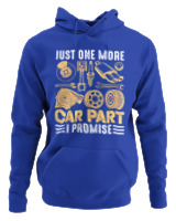 Φούτερ με κουκούλα Αντρικό - Car Part - Color Thumbnail Μπλε Ρουά