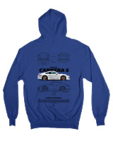 Ζακέτα Φούτερ με κουκούλα Γυναικείο - Carrera S - Color Thumbnail Μπλε Ρουά