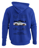 Φούτερ με κουκούλα Γυναικείο - Carrera S - Color Thumbnail Μπλε Ρουά