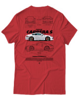 T-Shirt Unisex - Carrera S - Color Thumbnail Κόκκινο