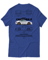 T-Shirt Unisex - Carrera S - Color Thumbnail Μπλε Ρουά