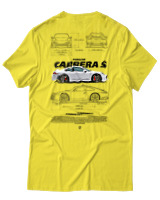 T-Shirt Unisex - Carrera S - Color Thumbnail Κίτρινο