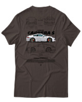 T-Shirt Unisex - Carrera S - Color Thumbnail Καφέ