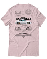 T-Shirt Unisex - Carrera S - Color Thumbnail Απαλό Ροζ