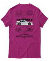 T-Shirt Unisex - Carrera S - Color Thumbnail Φουξια