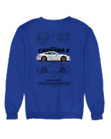 Φούτερ χωρίς κουκούλα Γυναικείο - Carrera S - Color Thumbnail Μπλε Ρουά
