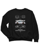 Φούτερ χωρίς κουκούλα Παιδικό - Carrera S - Color Thumbnail Μαύρο