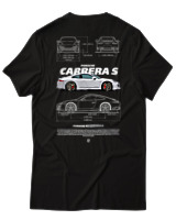 T-Shirt Unisex - Carrera S - Color Thumbnail Μαύρο