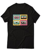 T-Shirt Αντρικό - Cassetes - Color Thumbnail Μαύρο