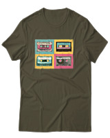 T-Shirt Αντρικό - Cassetes - Color Thumbnail Χακί