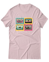 T-Shirt Αντρικό - Cassetes - Color Thumbnail Απαλό Ροζ