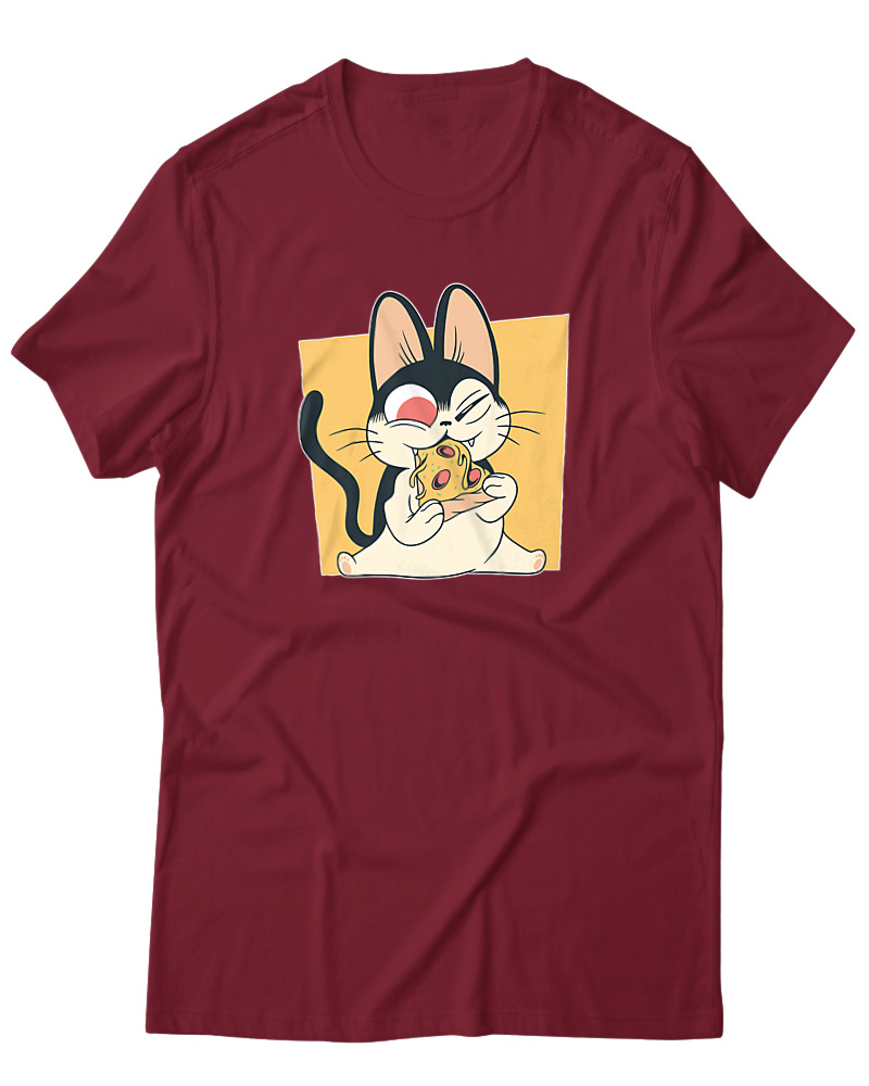 Cat Eating Pizza