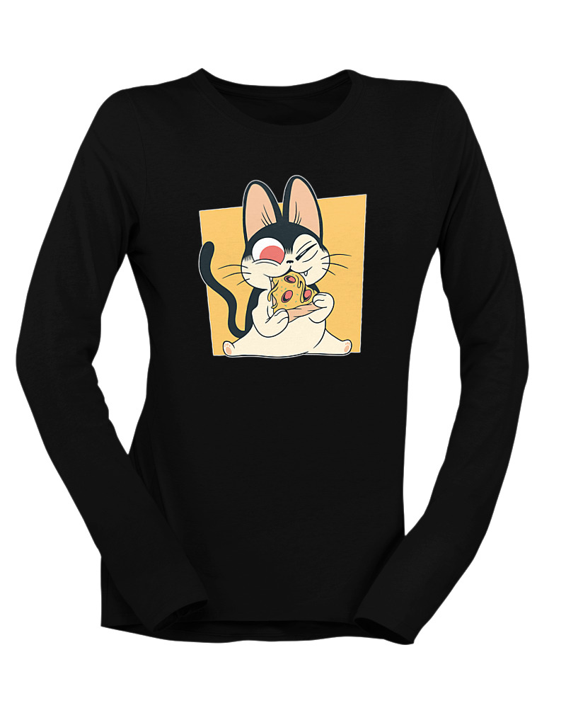 Cat Eating Pizza - Image 0