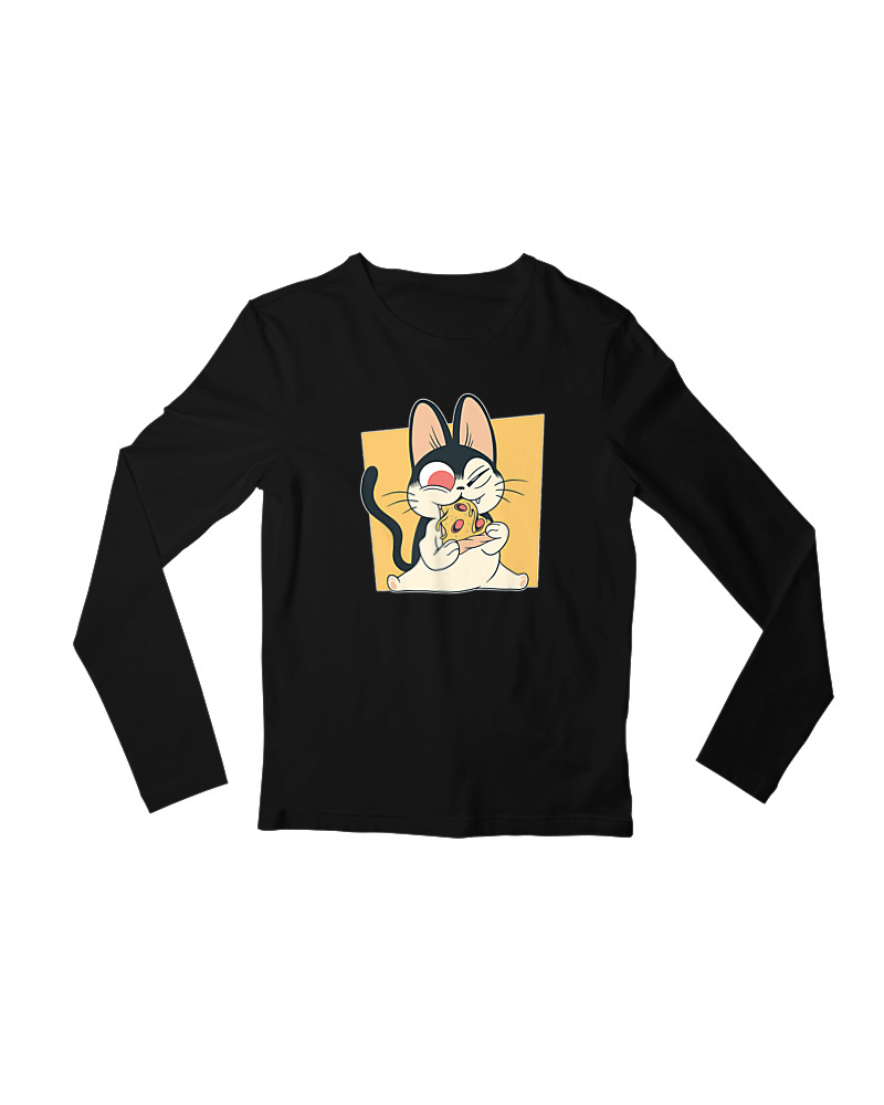 Cat Eating Pizza - Image 0