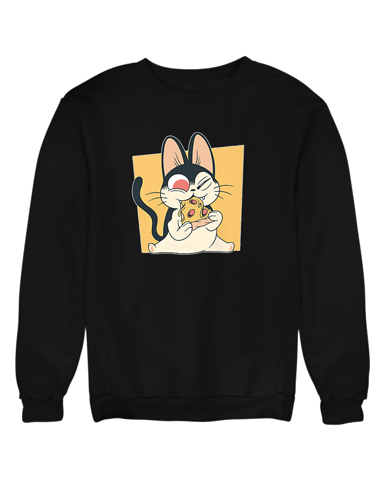 Cat Eating Pizza - Image 0
