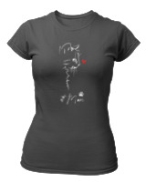 T-Shirt Στενή Γραμμή - Cat Mom - Color Thumbnail Ανθρακί