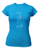 T-Shirt Στενή Γραμμή - Cat Mom - Color Thumbnail Τιρκουάζ