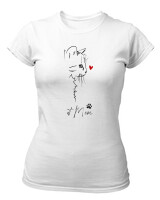 T-Shirt Στενή Γραμμή - Cat Mom - Color Thumbnail ΄Ασπρο