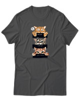 T-Shirt Αντρικό - Cat Moods - Color Thumbnail Ανθρακί