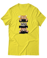 T-Shirt Αντρικό - Cat Moods - Color Thumbnail Κίτρινο