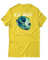 T-Shirt Αντρικό - Cat Skull - Color Thumbnail Χρυσό Κίτρινο
