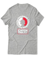 T-Shirt Αντρικό - Catch Them All - Color Thumbnail Γκρι Μελανζέ