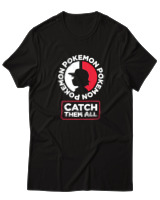 T-Shirt Αντρικό - Catch Them All - Color Thumbnail Μαύρο