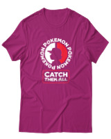 T-Shirt Αντρικό - Catch Them All - Color Thumbnail Φουξια
