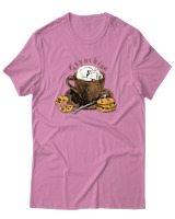 T-Shirt Αντρικό - Catpuchino - Color Thumbnail Ροζ