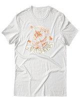 T-Shirt Αντρικό - Cats Astronaut - Color Thumbnail Άσπρο