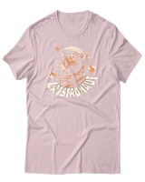T-Shirt Αντρικό - Cats Astronaut - Color Thumbnail Απαλό Ροζ