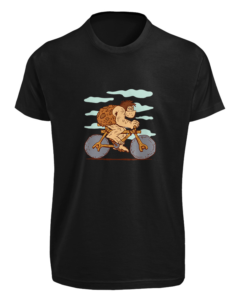 Cave Man Bicycling - Image 0