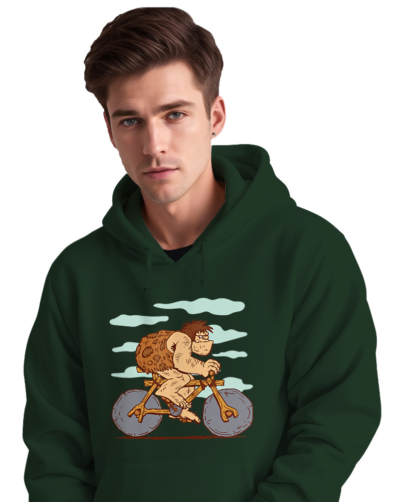Cave Man Bicycling - Image 2