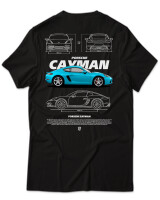 T-Shirt Unisex - Cayman - Color Thumbnail Μαύρο