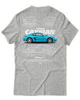 T-Shirt Unisex - Cayman - Color Thumbnail Γκρι Μελανζέ