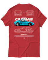 T-Shirt Unisex - Cayman - Color Thumbnail Κόκκινο