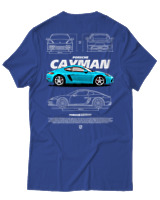 T-Shirt Unisex - Cayman - Color Thumbnail Μπλε Ρουά