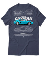 T-Shirt Unisex - Cayman - Color Thumbnail Μπλε Γκρι